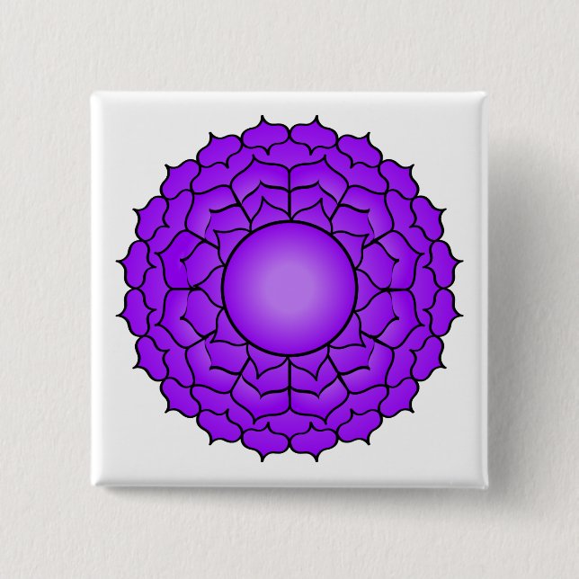 Chapa Cuadrada El Chakra de la Corona (Anverso)