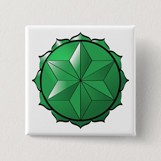 Chapa Cuadrada El Chakra del Corazón (Anverso)