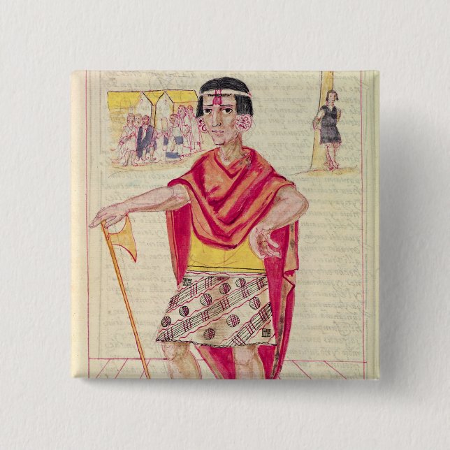 Chapa Cuadrada El Codice Murua (Anverso)