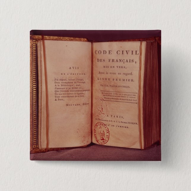 Chapa Cuadrada El código napoleónico (Anverso)