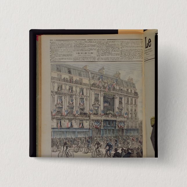 Chapa Cuadrada El comienzo de la raza de bicicleta de París-Brest (Anverso)