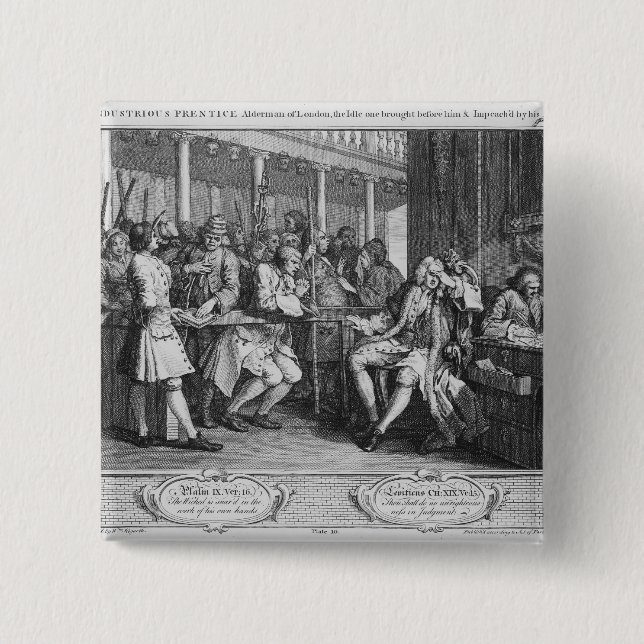 Chapa Cuadrada El 'concejal industrioso del Prentice de Londres (Anverso)