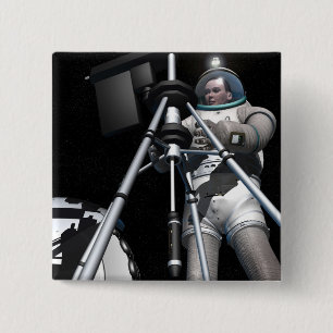 Chapa Cuadrada El concepto del artista de exploración espacial