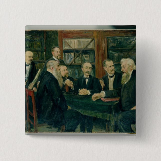 Chapa Cuadrada El convenio de profesores, 1906 de Hamburgo (Anverso)