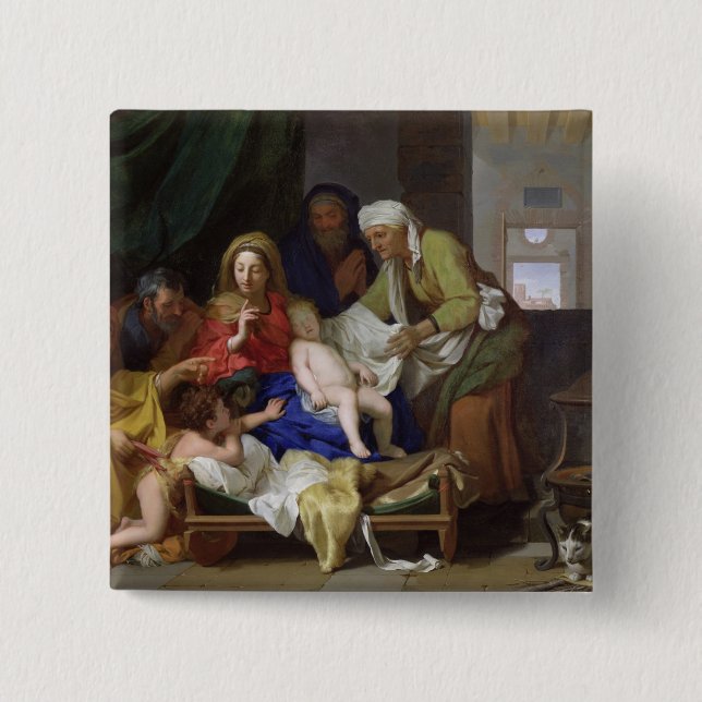 Chapa Cuadrada El Cristo durmiente, 1655 (Anverso)