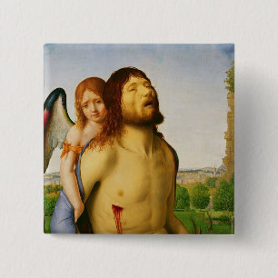 Chapa Cuadrada El Cristo muerto apoyado por un ángel, c.1475/78