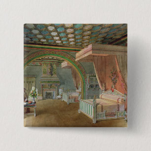 Chapa Cuadrada El cuarto rosado en el castillo francés de