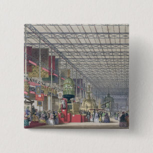 Chapa Cuadrada El cubo británico de la gran exposición, 1851 (co