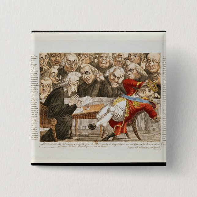 Chapa Cuadrada El decreto imperial a George III (Anverso)