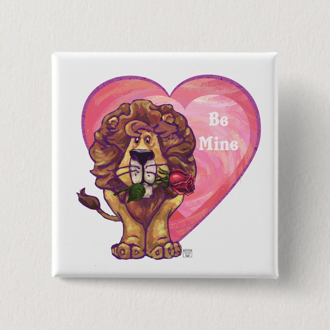 Chapa Cuadrada El día de San Valentín de leones (Anverso)