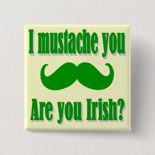 Chapa Cuadrada El día de St Patrick irlandés divertido del bigo