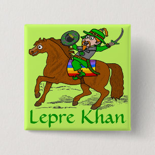 Chapa Cuadrada El divertido Lepre Khan St Patrick's Day