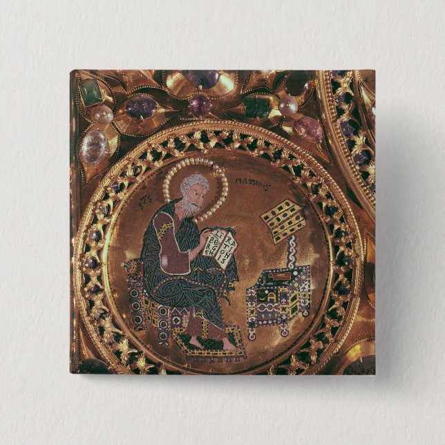 Chapa Cuadrada El d'Oro de Pala, detalle de St Matthew (Anverso)