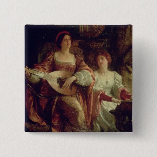 Chapa Cuadrada El dúo (aceite en lona) (Anverso)