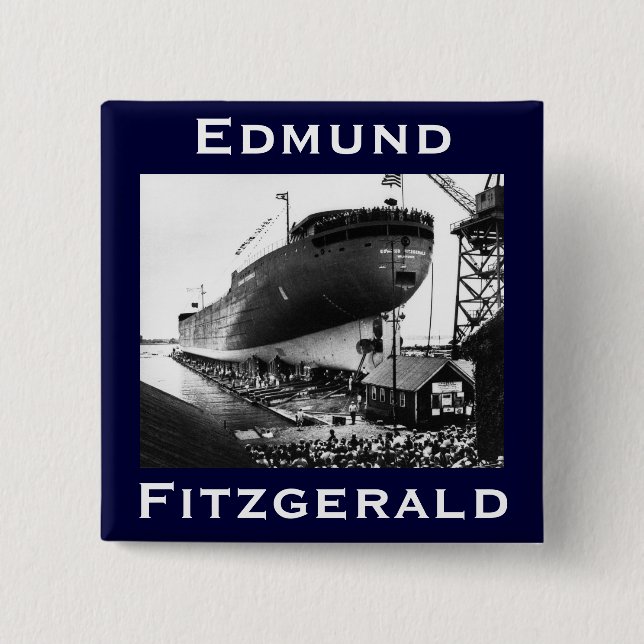 Chapa Cuadrada El Edmund Fitzgerald (Anverso)