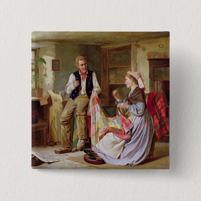 Chapa Cuadrada El edredón de remiendo (Anverso)