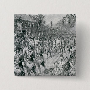 Chapa Cuadrada El ejército continental que marcha abajo del viejo