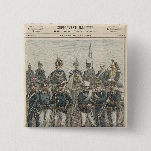 Chapa Cuadrada El ejército italiano (Anverso)