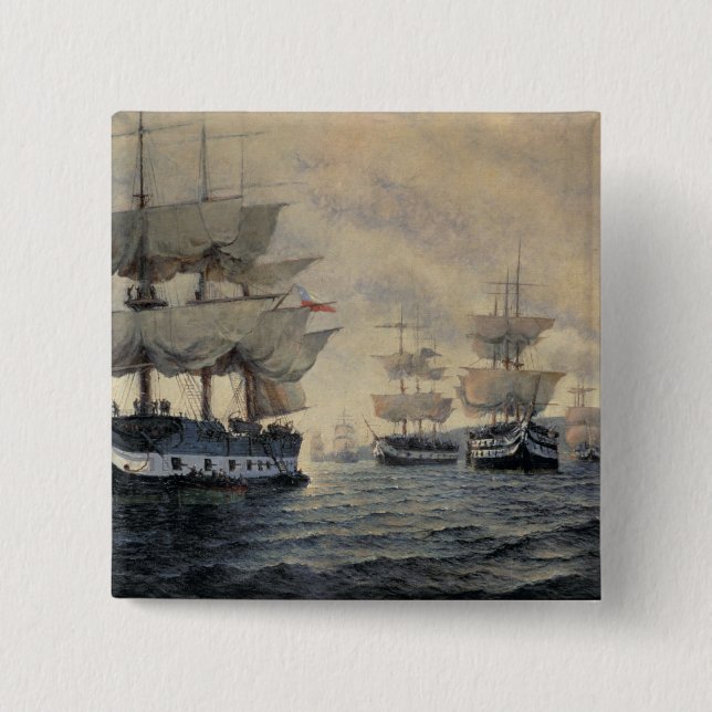 Chapa Cuadrada El embarque de la expedición de liberación del PE (Anverso)