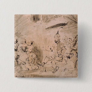 Chapa Cuadrada El emperador Tamerlán en su trono