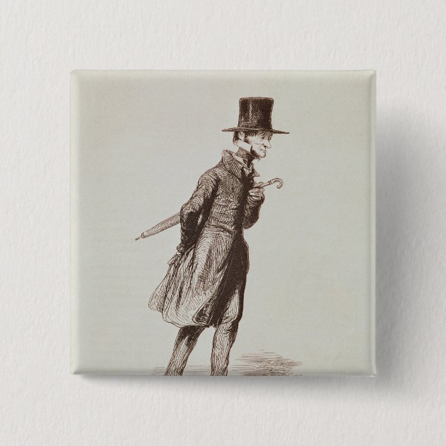 Chapa Cuadrada El empleado (Anverso)