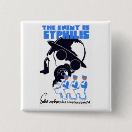 Chapa Cuadrada El enemigo es Sífilis