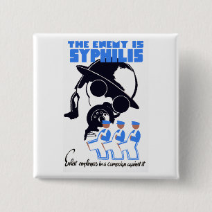 Chapa Cuadrada El enemigo es Sífilis