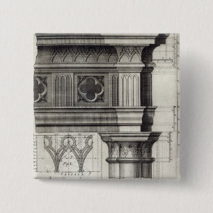 Chapa Cuadrada El Entablature gótico