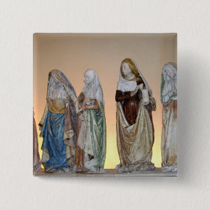 Chapa Cuadrada El Entombment, 1490 (piedra pintada) (detalle) 3