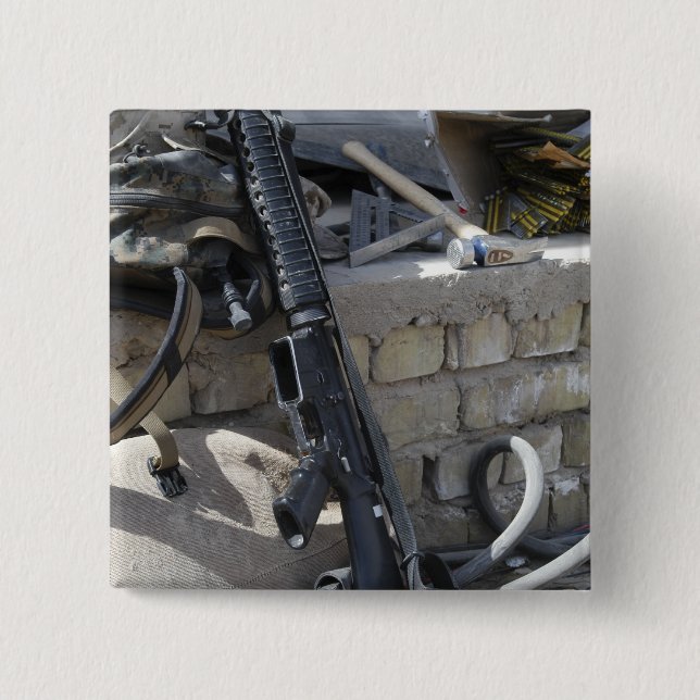 Chapa Cuadrada El equipamiento de un marine (Anverso)