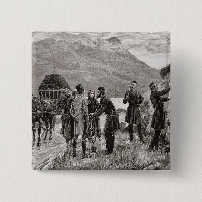 Chapa Cuadrada El estado de Irlanda (Anverso)