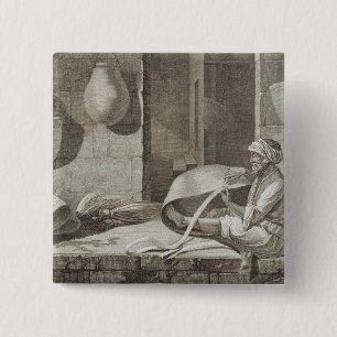 Chapa Cuadrada El fabricante de cesta, de los artes y de los