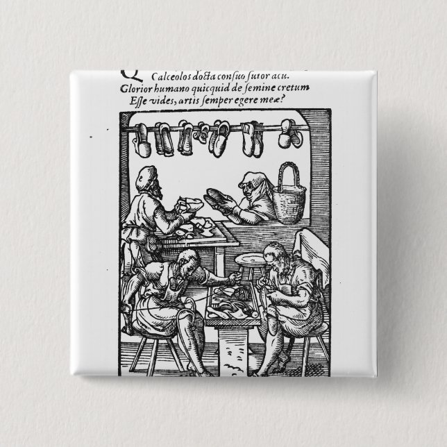 Chapa Cuadrada El fabricante de zapato (Anverso)