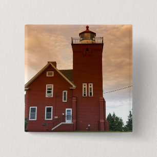 Chapa Cuadrada El Faro de Two Harbors con vista a Agate Bay