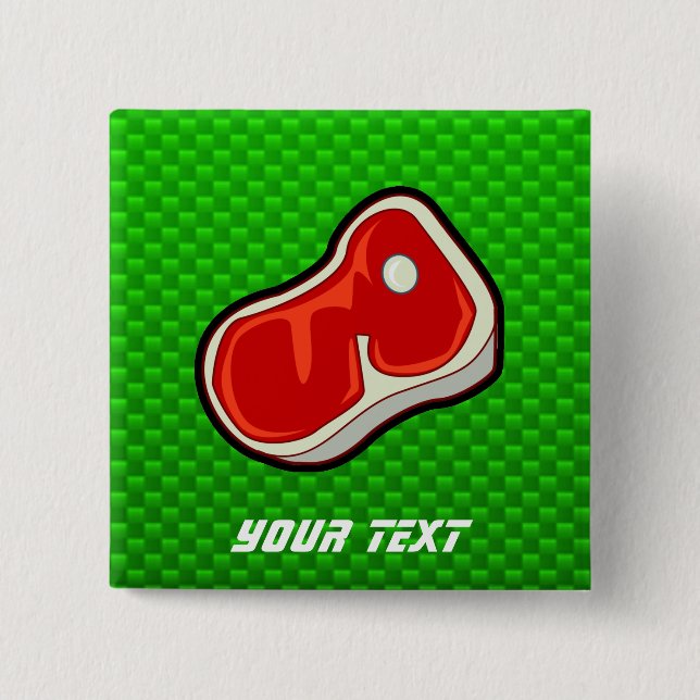 Chapa Cuadrada El filete del carnicero; Verde (Anverso)