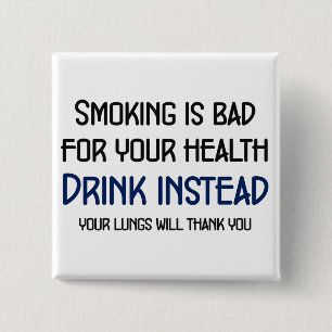 Chapa Cuadrada El fumar es malo para su salud