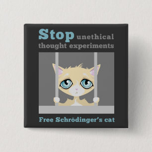 Chapa Cuadrada El gato de Schrodinger libre