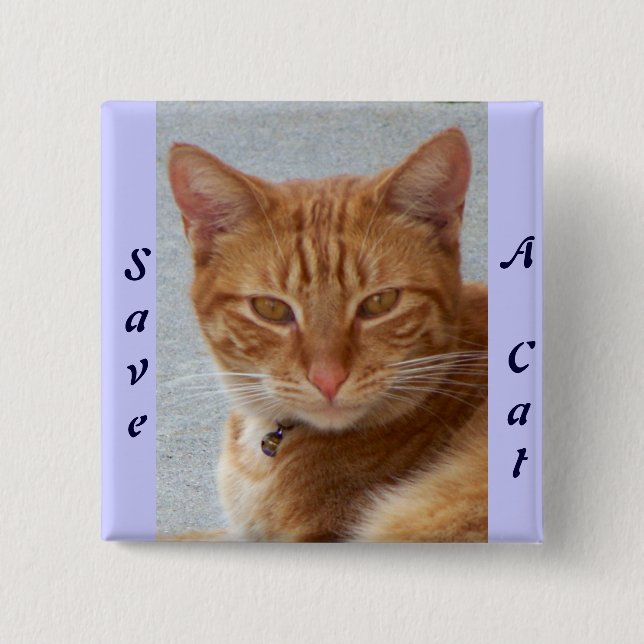 Chapa Cuadrada El gato es el amante_ (Anverso)