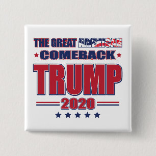 Chapa Cuadrada El gran regreso de Estados Unidos - Trump 2020