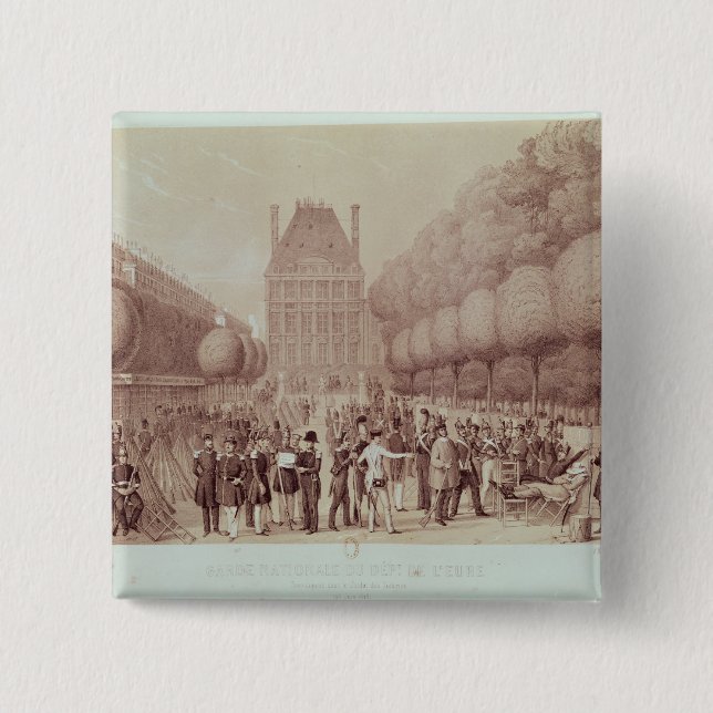 Chapa Cuadrada El Guardia Nacional (Anverso)