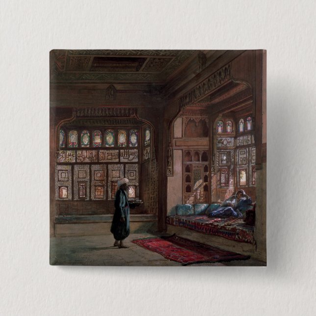 Chapa Cuadrada El Harem de jeque Sadat, El Cairo, 1870 (Anverso)