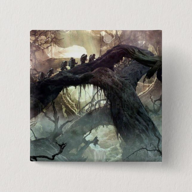 Chapa Cuadrada EL HOBBIT : DESOLACIÓN DEL Concepto SMAUG™ Art 2 (Anverso)