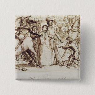 Chapa Cuadrada El hombre ciego, 1853 (pluma, tinta, lavado y