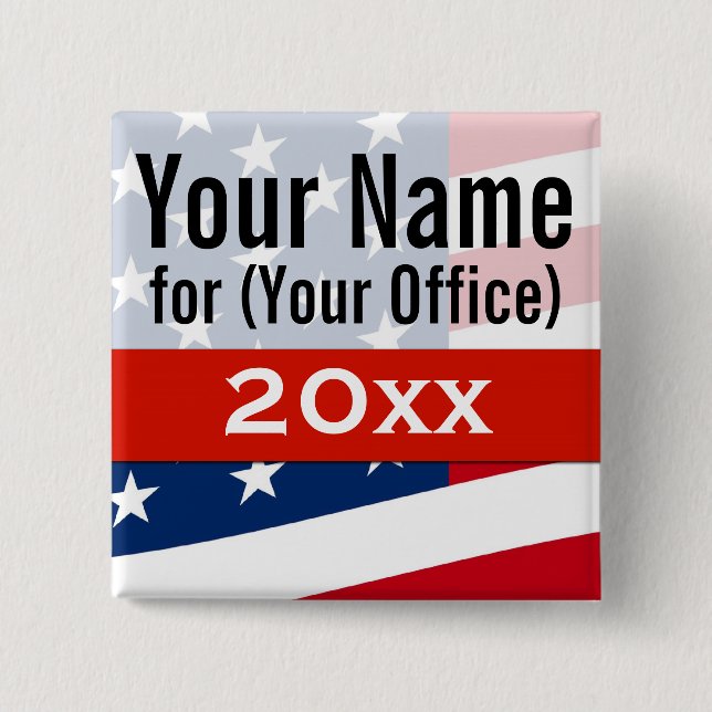 Chapa Cuadrada El independiente de la campaña política crea su (Anverso)