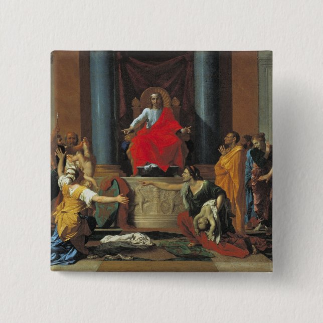 Chapa Cuadrada El juicio de Solomon, 1649 (Anverso)
