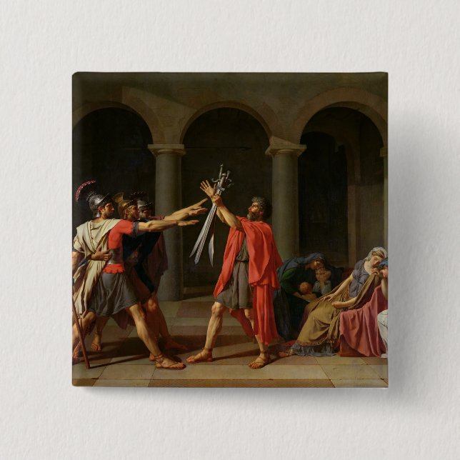 Chapa Cuadrada El juramento de Horatii, 1784 (Anverso)