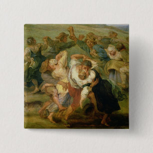 Chapa Cuadrada El Kermesse, detalle de los campesinos que bailan,