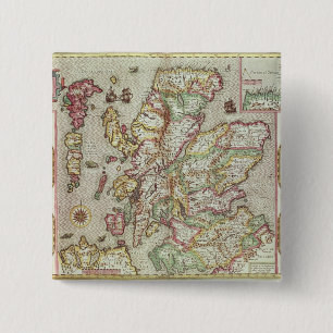 Chapa Cuadrada El Kingdome de Escocia, grabado por Jodocus
