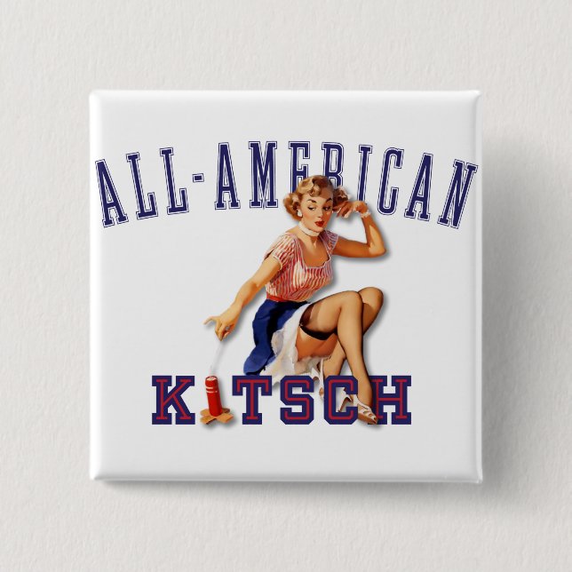 Chapa Cuadrada El kitsch Bitsch: Kitsch Todo-Americano (Anverso)