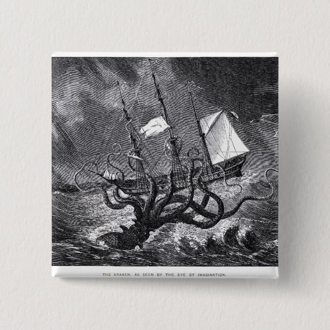 Chapa Cuadrada El Kraken (Anverso)